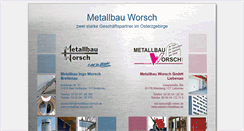 Desktop Screenshot of metallbau-worsch.de